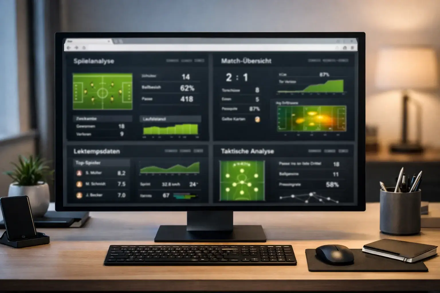 Mehrere Browser-Tabs mit verschiedenen Analyse-Websites