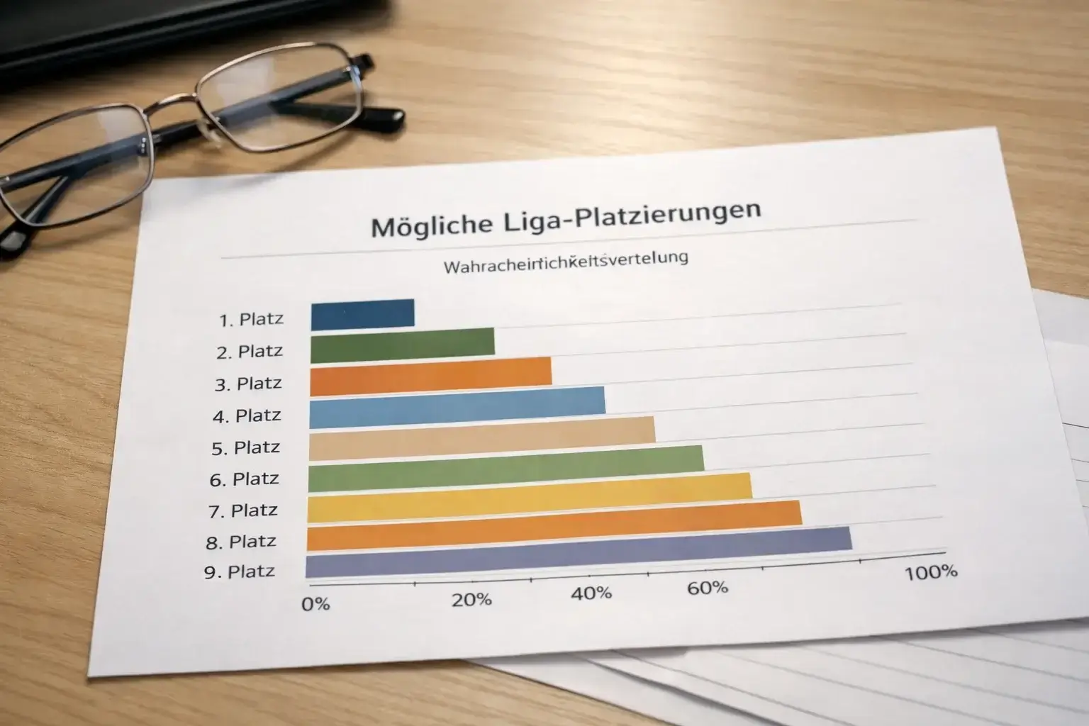 Grafik zeigt Verteilung von Tabellenplatzierungen